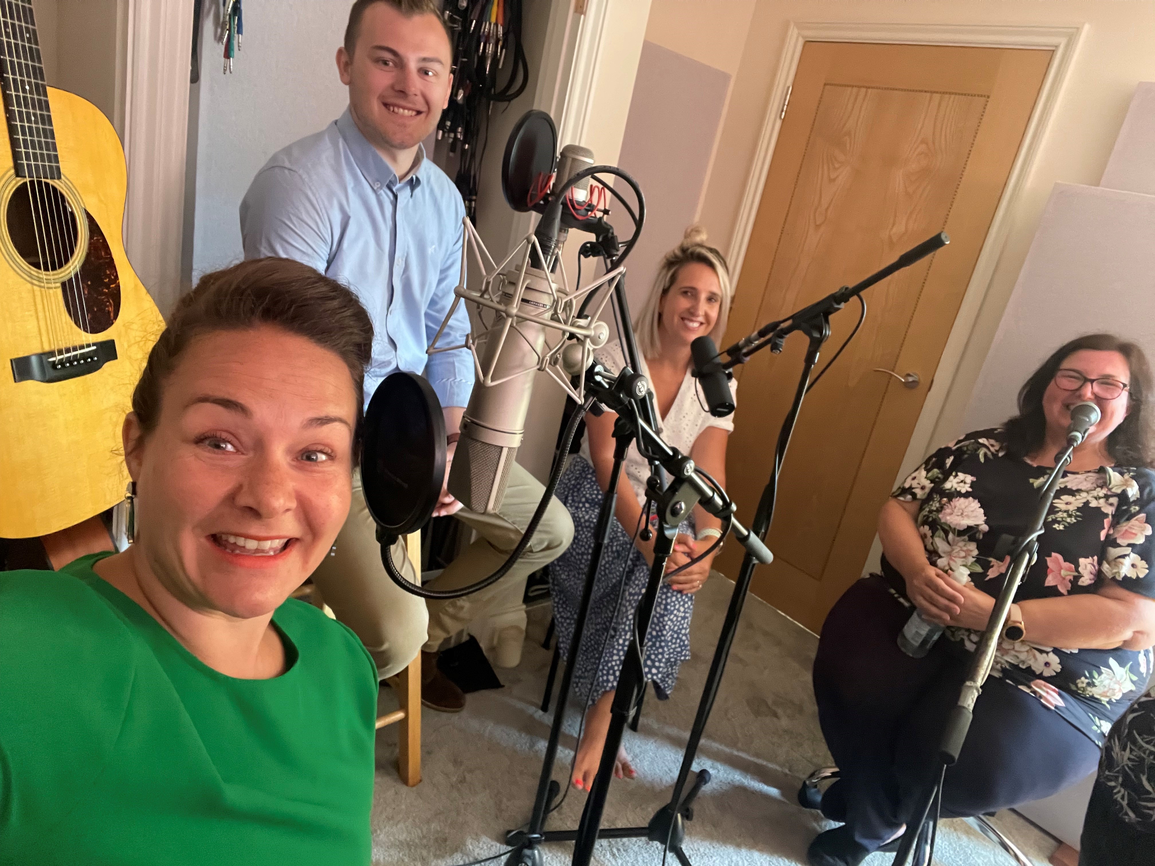 Park Podcasting with the fam!